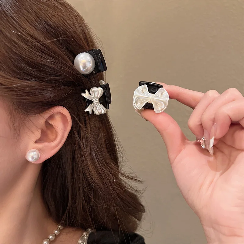 

2PC Lovely Korean Pearl Hair Claw Clips Clamps for Women Girls Kids Children Hairpin Headband for Gift Party Hair Accessories