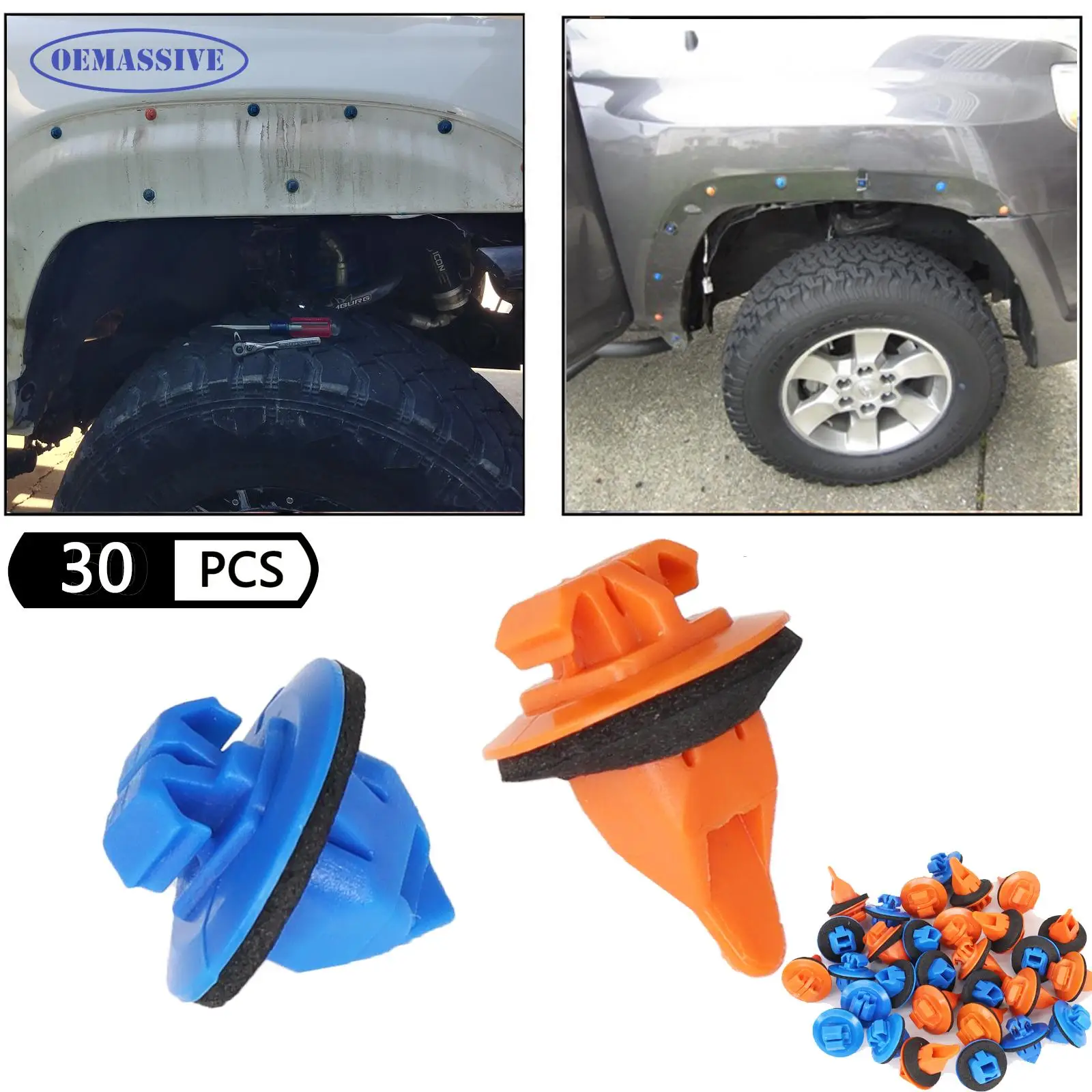 

OEMASSIVE 30 шт. отделочный корпус боковой формовки Фиксатор Зажим для Toyota Tacoma RAV4 Highlander FJ Cruiser 4runner