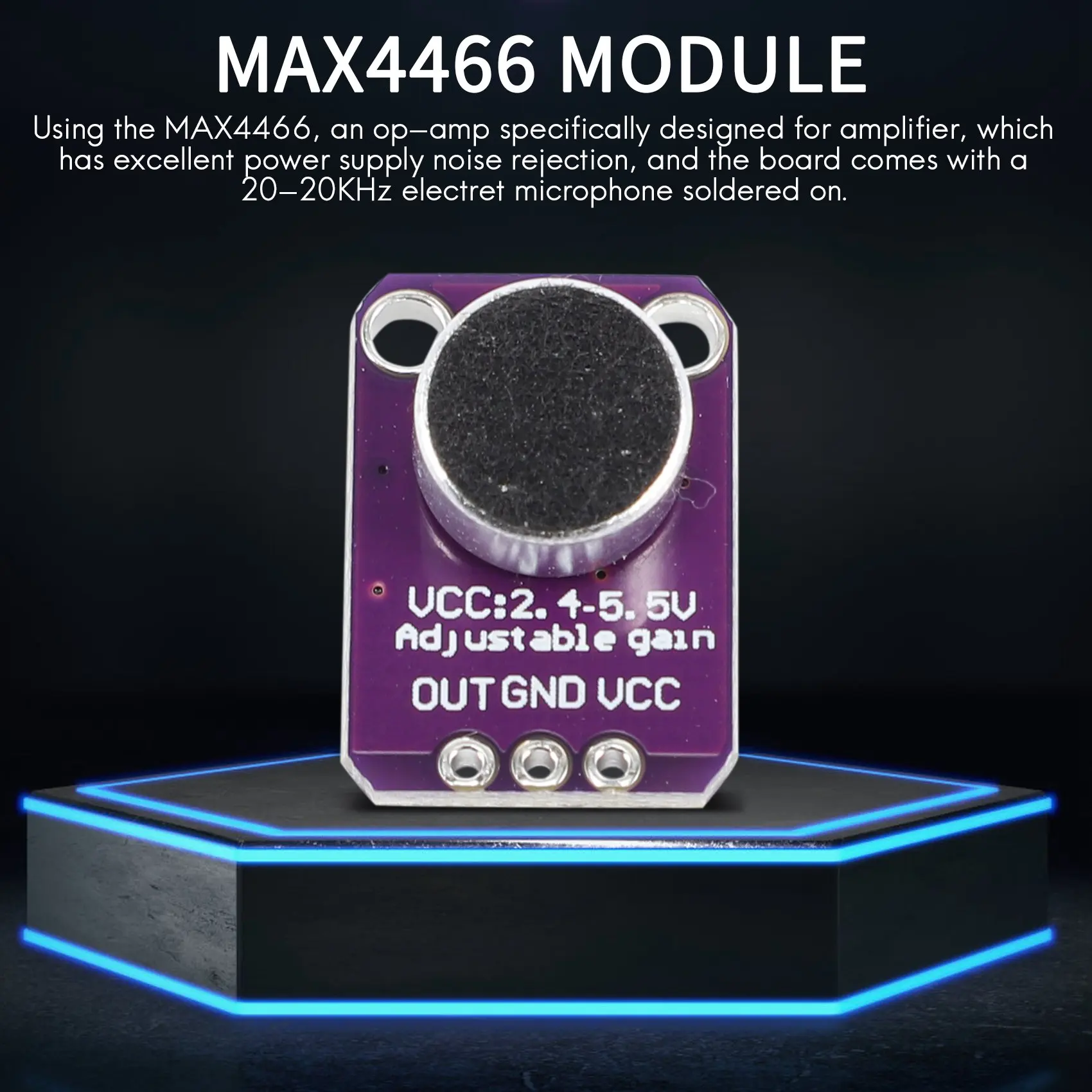 Модуль GY-MAX4466 5 шт