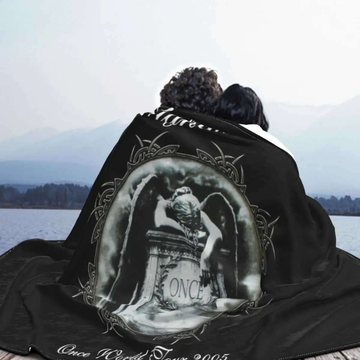 Nightwish Once Tour Black Swea Within Temptation Tarja Turunen Xandria Epi женское одеяло