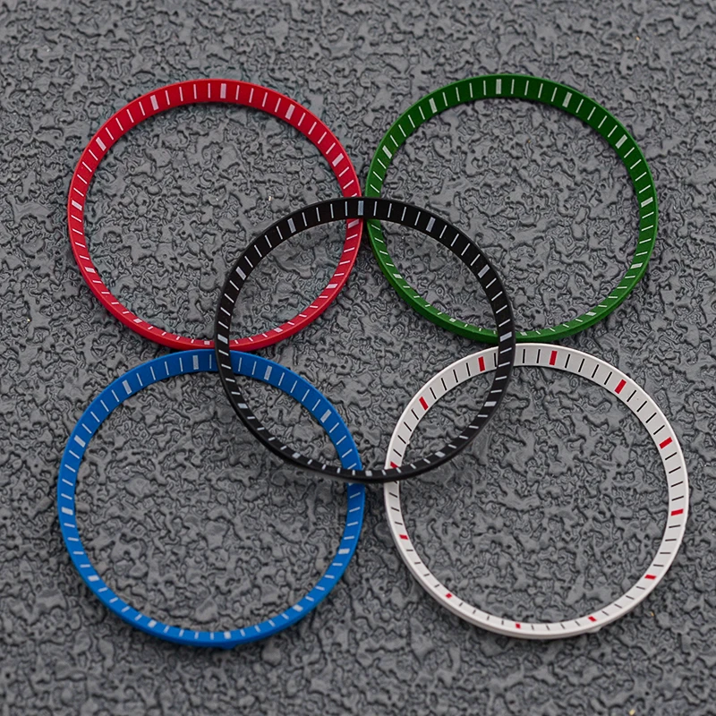 Mod 30.5mm Plastic Watch Chapter Rings Inside Diameter 27.5mm Fits for Seiko SRPD SKX007 SKX009 Watch Case Repair Tool Parts