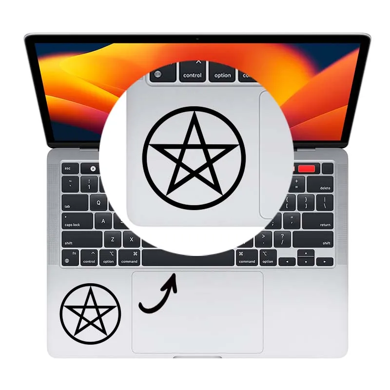 Виниловая наклейка Magic Circle для ноутбука Macbook Pro 14 16 Air Retina 12 13 15 дюймов