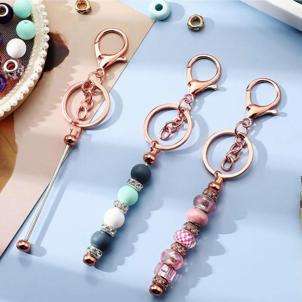 

6 шт. Сделай Сам брелки из бисера Гальванизированный нержавеющий карабин зажим изысканный легкий бисер подвеска поделки ювелирные брелки