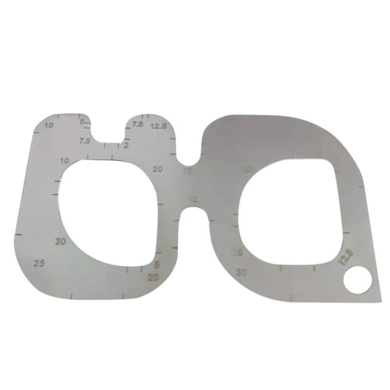 

Инструмент «сделай сам» для работы с кожей, шаблон для резки из нержавеющей стали с круглыми углами, линейка для работы с кожей, вспомогател...