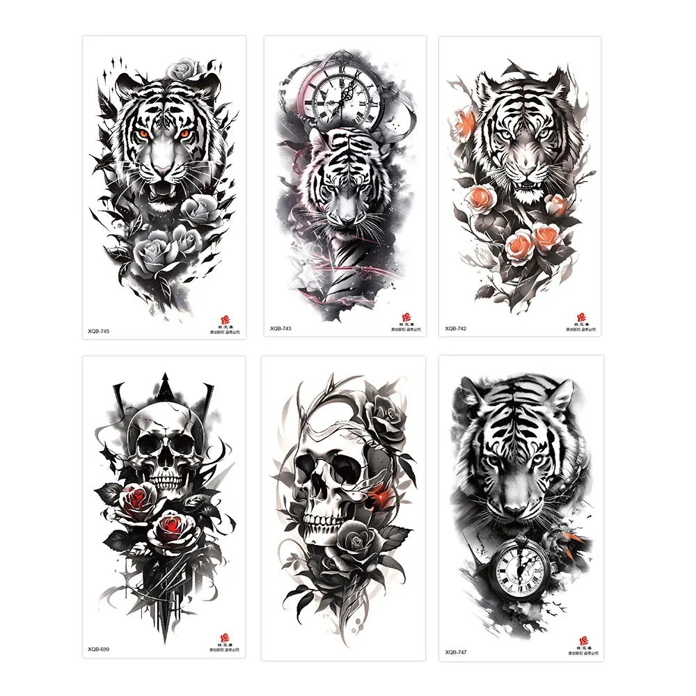 Водостойкие временные татуировки с животными