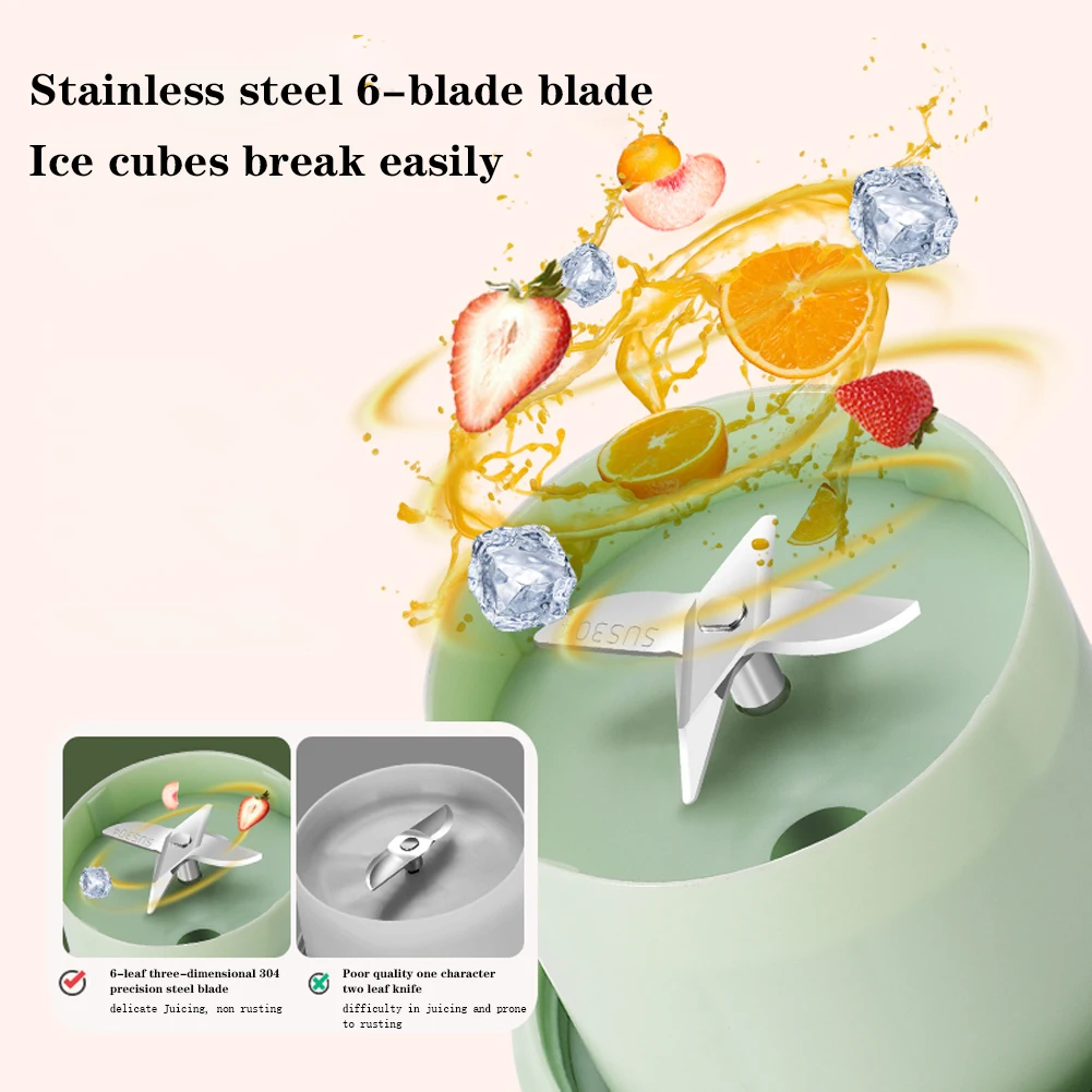 Портативный блендер чашка и крышка для путешествий 11 83 унции перезаряжаемая