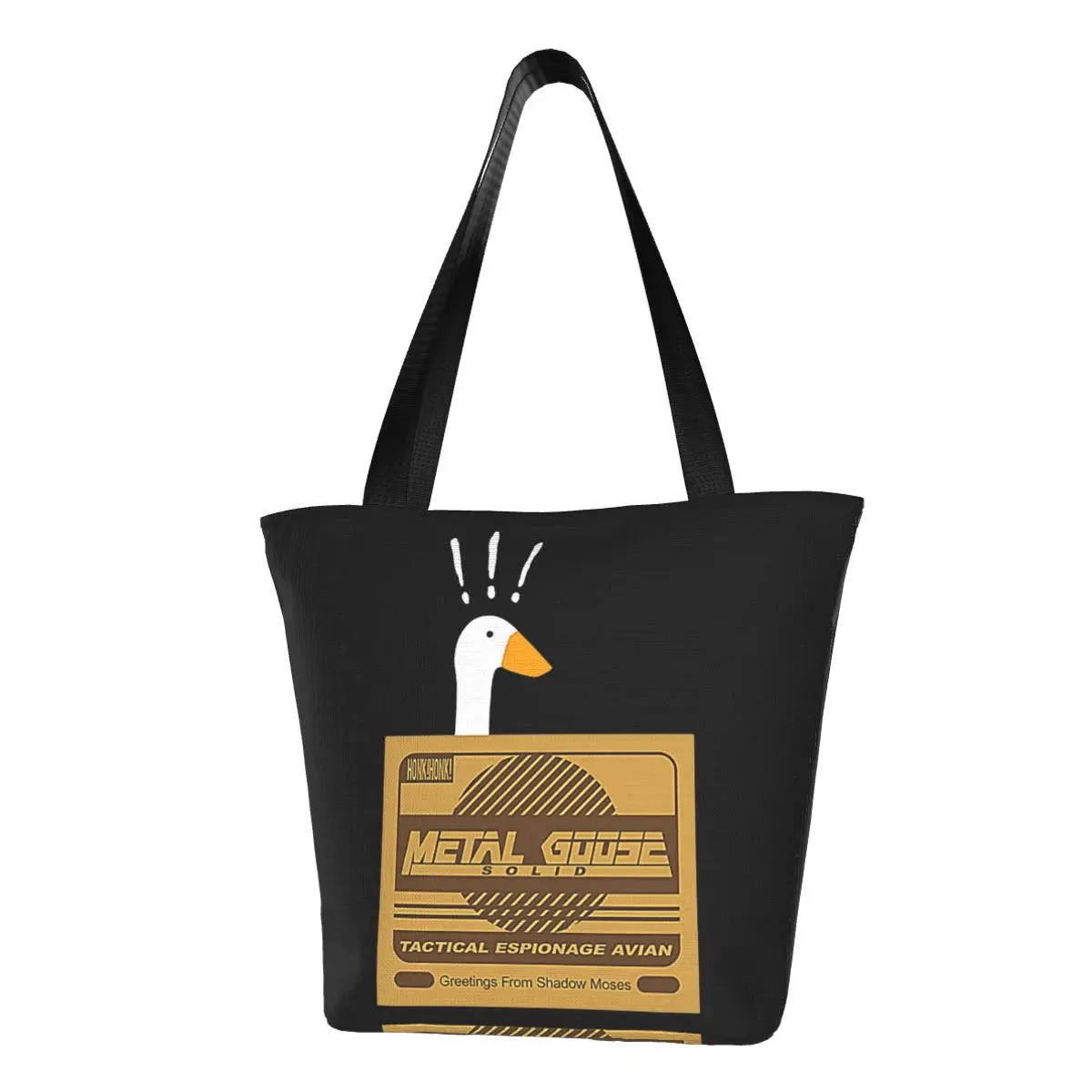 

Untitled Stealth Game Shopping Bag untitled goose game honk humor animal Woman Gifts Handbags Aesthetic Polyester Travel Bags
