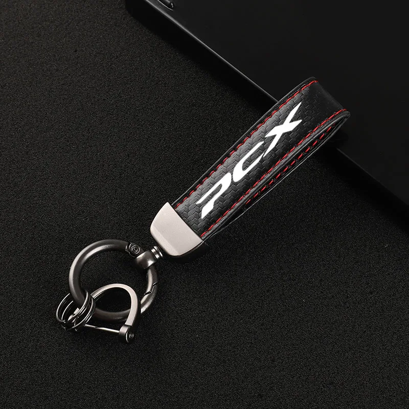 Высококачественный кожаный мотоциклетный брелок с пряжкой в форме подковы для