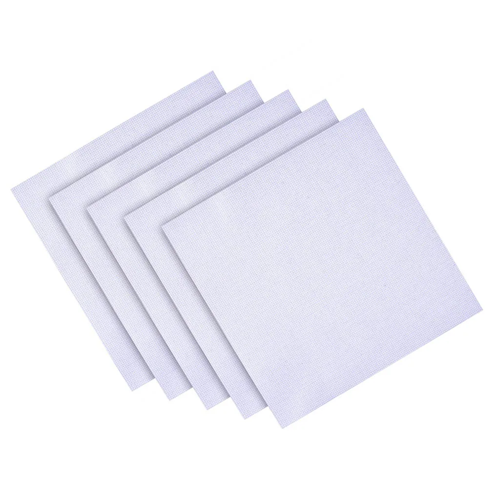 

11CT/14CT Cotton Cloth Handmade Cross Stitch Material 30x30CM DIY Cross Embroidery Fabric White/Black Handcraft Supplies