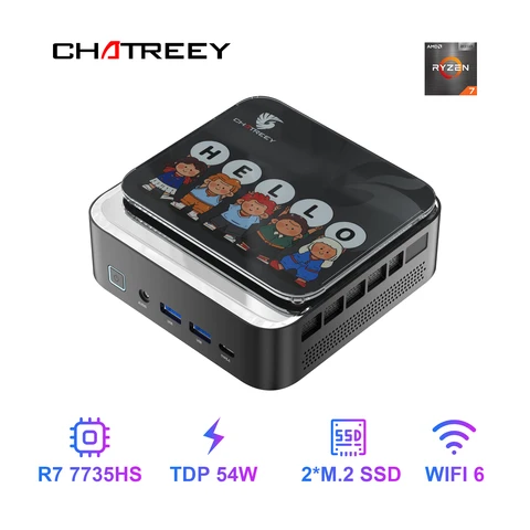 Chatreey AN3P Mini PC R7 7735HS 680M