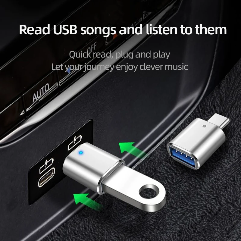 Адаптер USB 3 0 в Type C А USB-конвертер для передачи данных toyota Nissan светодиодный Subaru STI