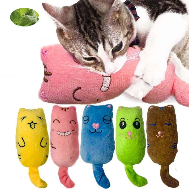 

Rustle Sound Catnip Toy Cats Products for Pets Cute Cat Toys for Kitten Teeth Grinding Cat Plush Thumb Pillow Pet Accessories