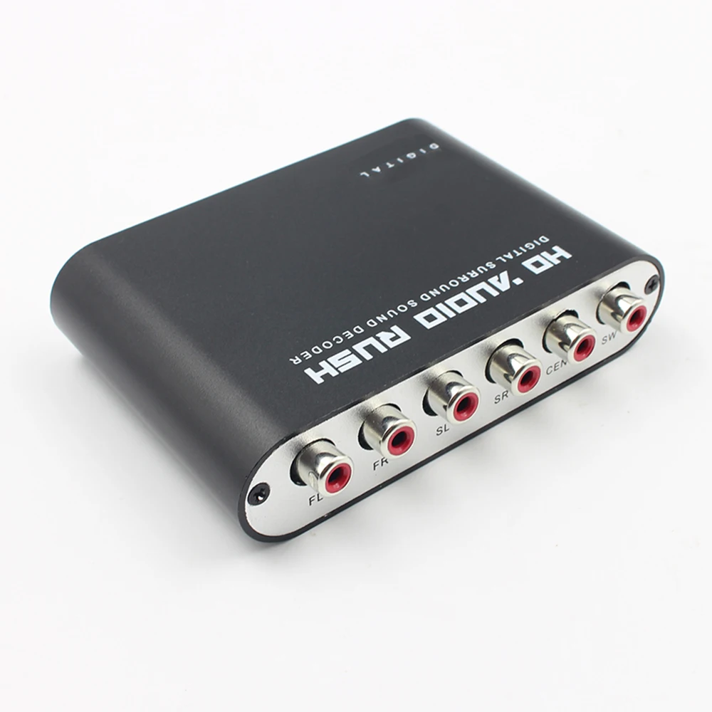 Цифро-аналоговый 5 1 канальный стерео декодер усилитель SPDIF коаксиальный к RCA DTS