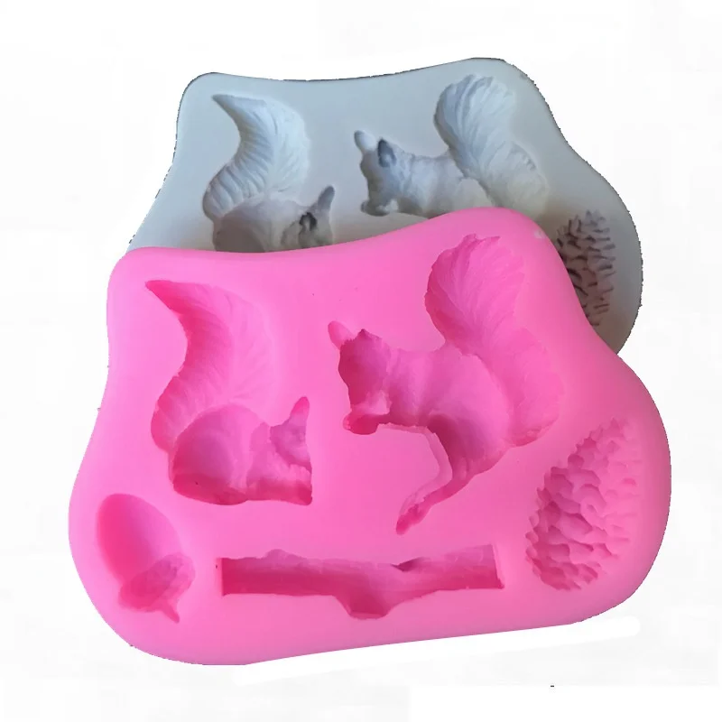 

Формы BenRussell силиконовые 3D белка и сосна