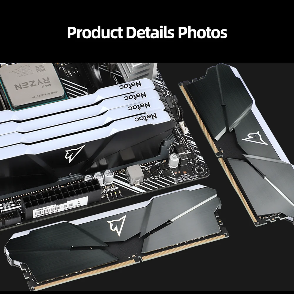 Оперативная память Netac DDR4 RGB 8 ГБ x2 двухканальная 3200 МГц XMP 2 0 радиатор DIMM для