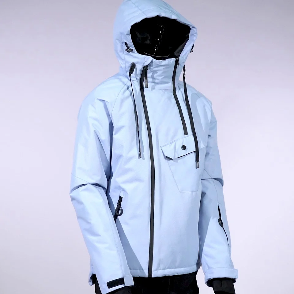 Зимняя куртка с капюшоном и штаны женские комплекты для катания на лыжах уличный