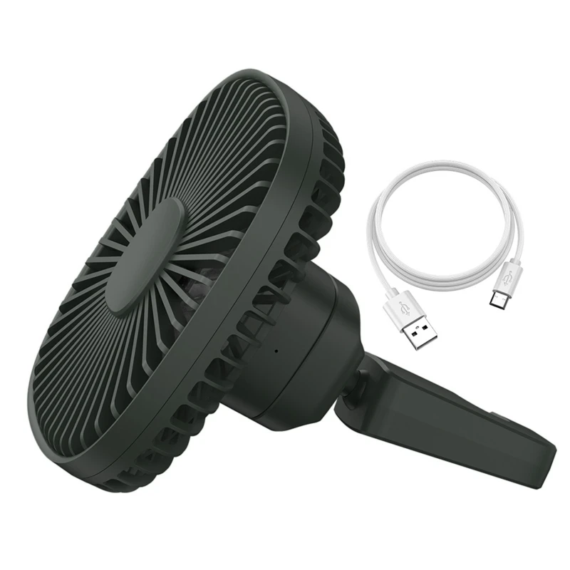 

Multifunctional Magnetic USB Rechargeable Truck SUV Car Back Seat Headrest 2 Speed Fan Outdoor Desktop Air Cooling Fan