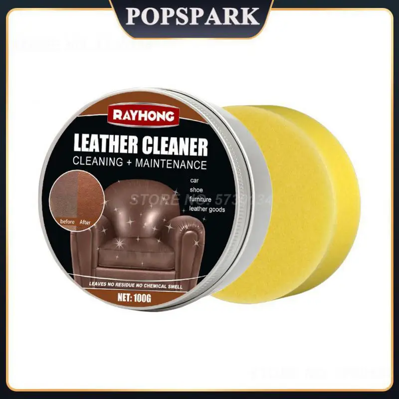 

Univeral Car Leather Cleaning Convenient Operation Portable Maintenance Oil Practical Car Supplies Glazing Cream Environmental