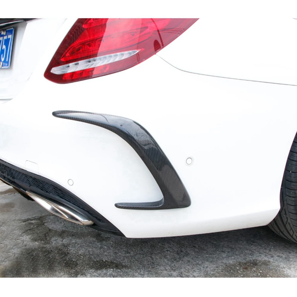 Задний боковой спойлер диффузора из углеродного волокна для Mercedes Benz C-Class W205