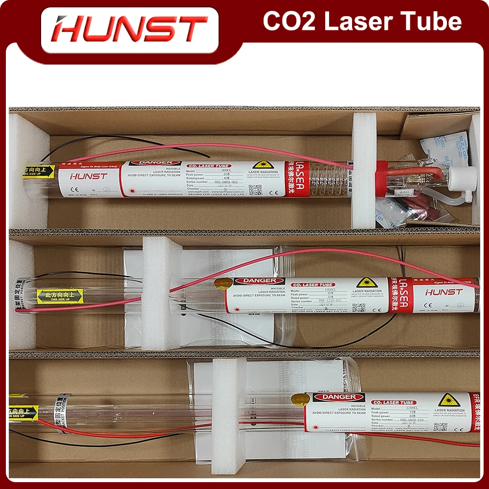 Hunst EFR F2 ~ F6 Co2 Laser Tube Diameter 60/80mm Power 40~150W For Co2 Laser Cutting Machine Engraving Machine enlarge