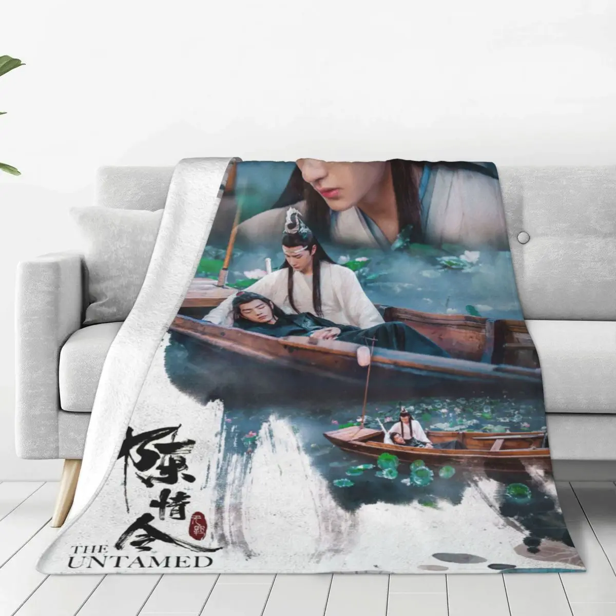 

The Untamed Xiao Zhan Blankets Fleece Summer Air Conditioning Yaoi Wei Ying Lan Zhan Throw Blanket for Bedroom Bedding Throws