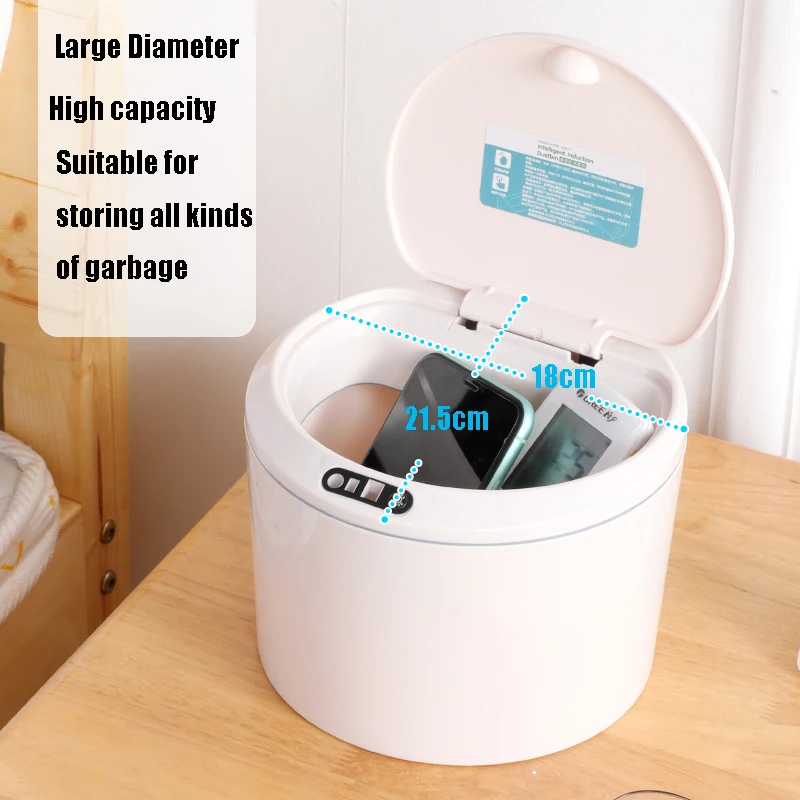 smart sensor garbage bin kitchen bathroom toilet vehicle trash can electronic automatic induction waterproof bin with lid 35l free global shipping