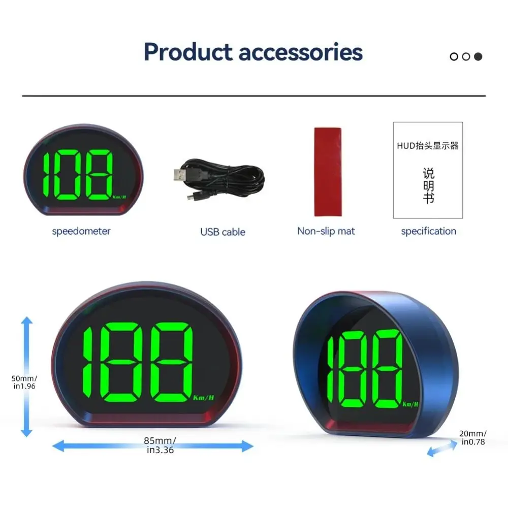 KMHMPH GPS Автомобильный цифровой спидометр Универсальная совместимость Plug&Play HUD Автомобильный проекционный дисплей Пластиковый портативный (art.: 3920cd75d03ef) - 3920cd75d03ef