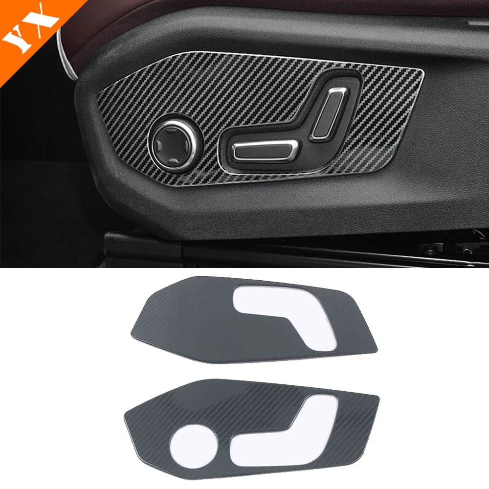 

For Geely Monjaro Xingyue L 2021-2023 Car Accessories Black Front Seat Adjustment Button Frame Trim Decorative Interior Sticker