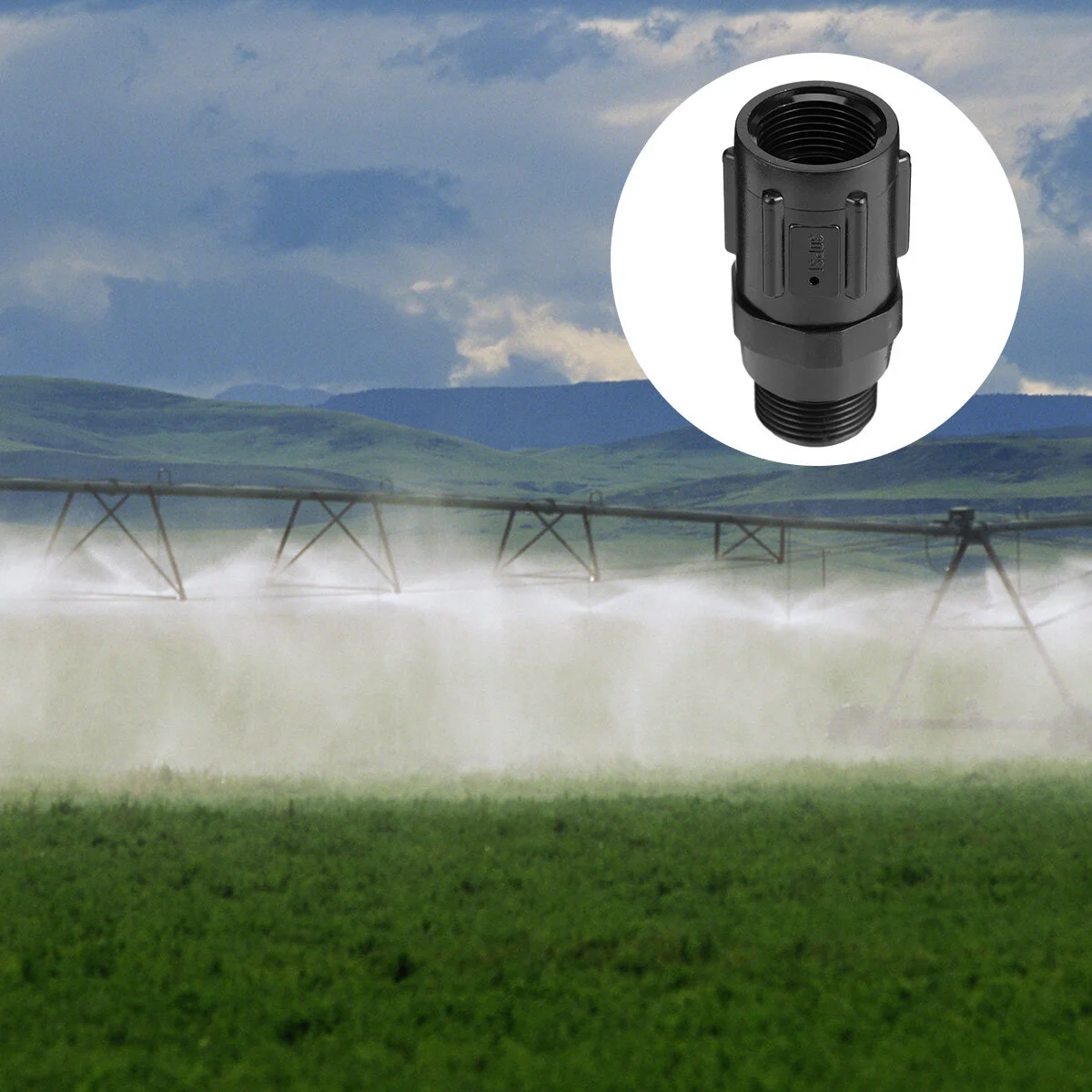 

Threaded Interface Drip Irrigation Pressure Reducer Regulator System Adapter