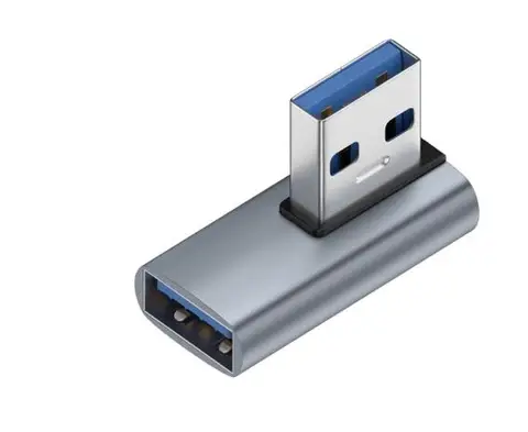 Угловой переходник 90, 270 градусов, USB 3,1, Переходник штекер-гнездо, левый правый вверх вниз угол, USB адаптер, удлинитель