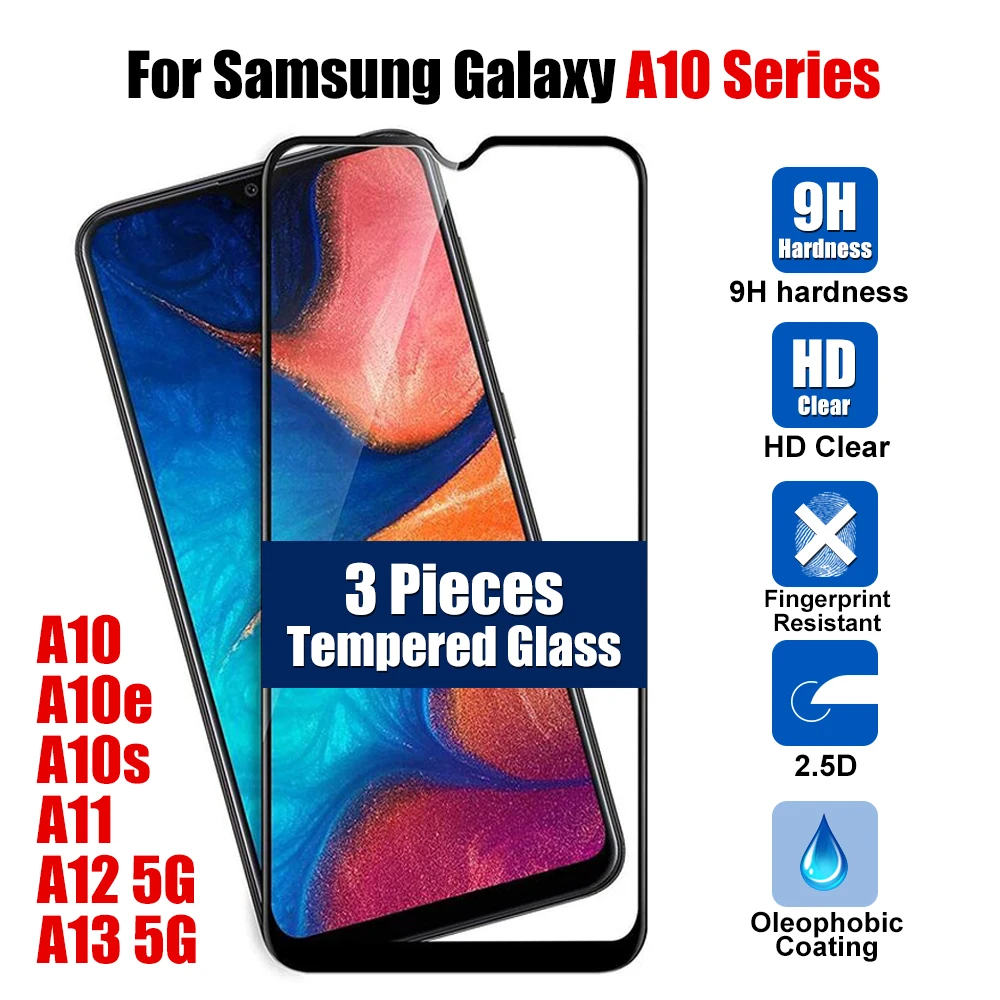 

Защитное стекло для Samsung Galaxy A10/A10s/A10e/A11/A12/A13, 3 шт.