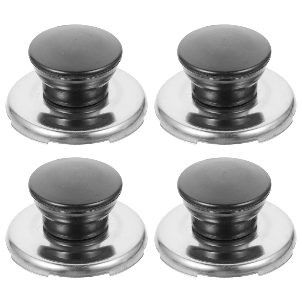 

4 Pcs Kettle Sound Cover Lid Knobs Tea Compact Fittings Boiling Water Handle Sounding Stainless Steel