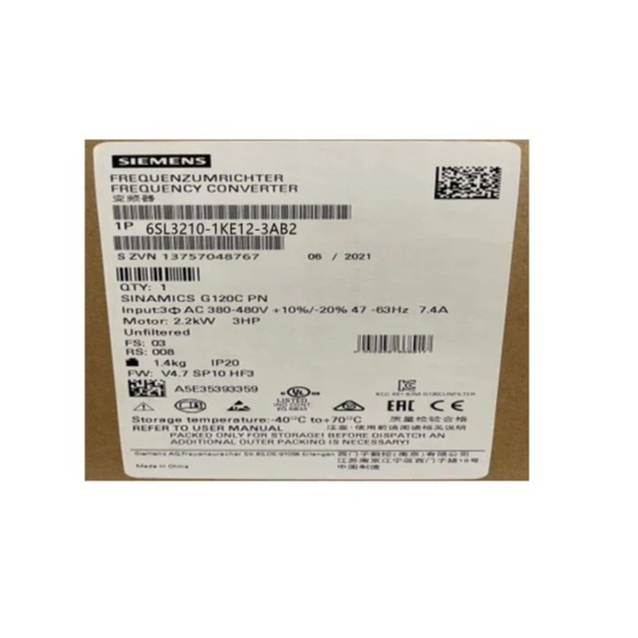 

1PCS New Original 6SL3210-1KE12-3AB2 SINAMICS G120/110 series inverter