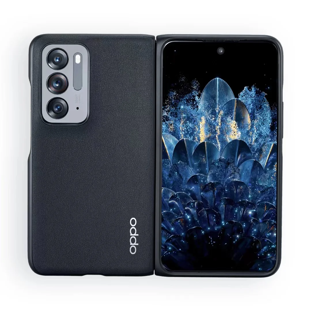 100% Original OPPO Find N Case Flip Leather PC+ PU Ultra Thin Cases Cover For OPPO Find N