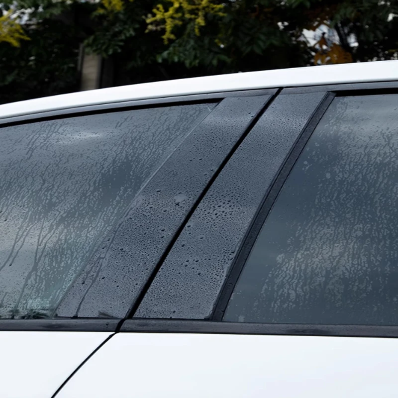 Фото Для Great Wall Haval M6 M6 Plus 2021-2023 автомобильный ПК полное окно B C наклейка на стойку внешние декоративные водонепроницаемые аксессуары №5