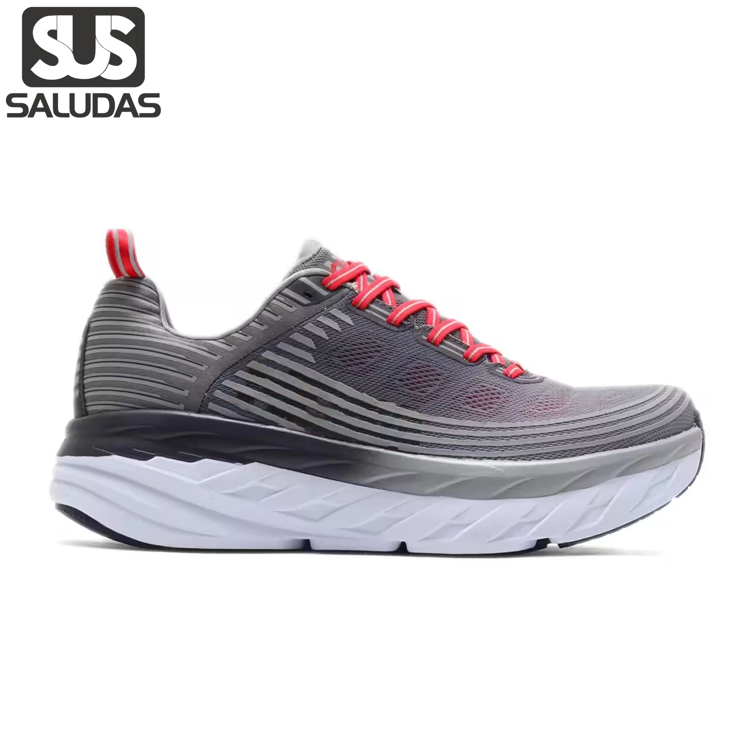 

SALUDAS Bondi 6 Running Shoes for Men Women Soft Sole Elastic Casual Running Sneakers Outdoor Unisex Fitness Tennis Shoes