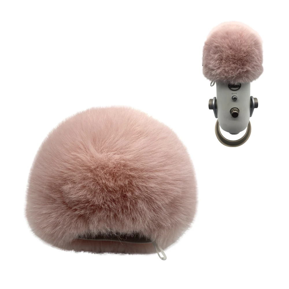 Фото Ветрозащитный чехол из искусственного меха для микрофона Blue Yeti с поролоновым фильтром-поп-фильтром и ветрозащитной пеной Blue Mantis №3