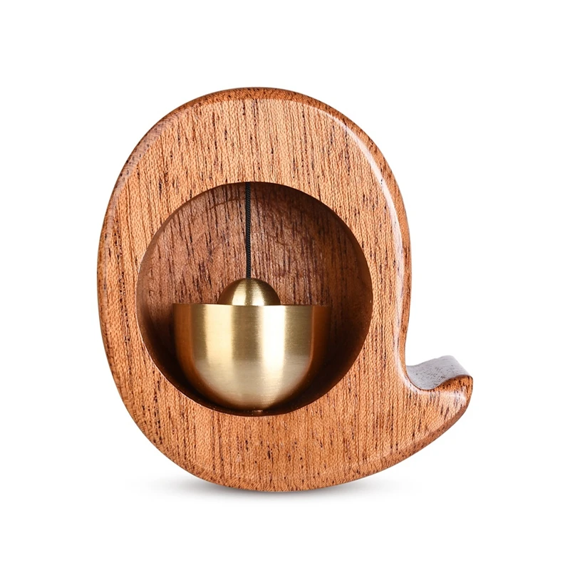 1Set Wooden Wind Chime Shopkeeper Open Door Chime Decorative Wooden Door Chime Refrigerator Solid Wooden Bell Brown