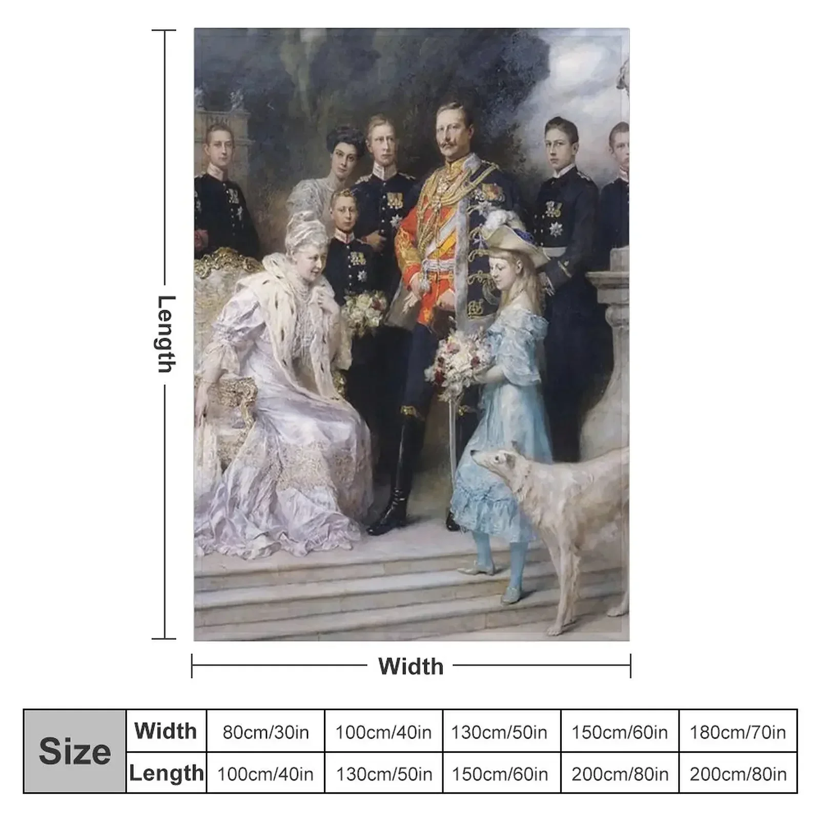 Серебряное одеяло Kaiser Wilhelma на годовщину свадьбы 19086 персонализированные