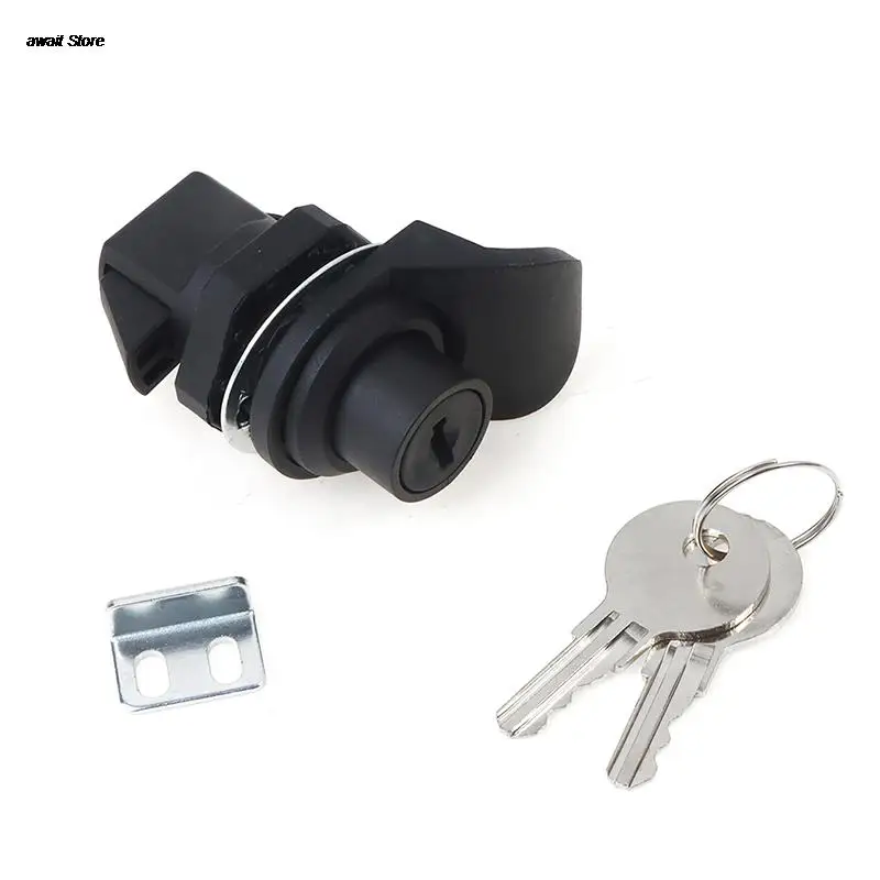 

1Set Locking Push Button Latch for Marine Boat Radio Box Tool Box Electronic Box Motorcycle Glove Box Lock