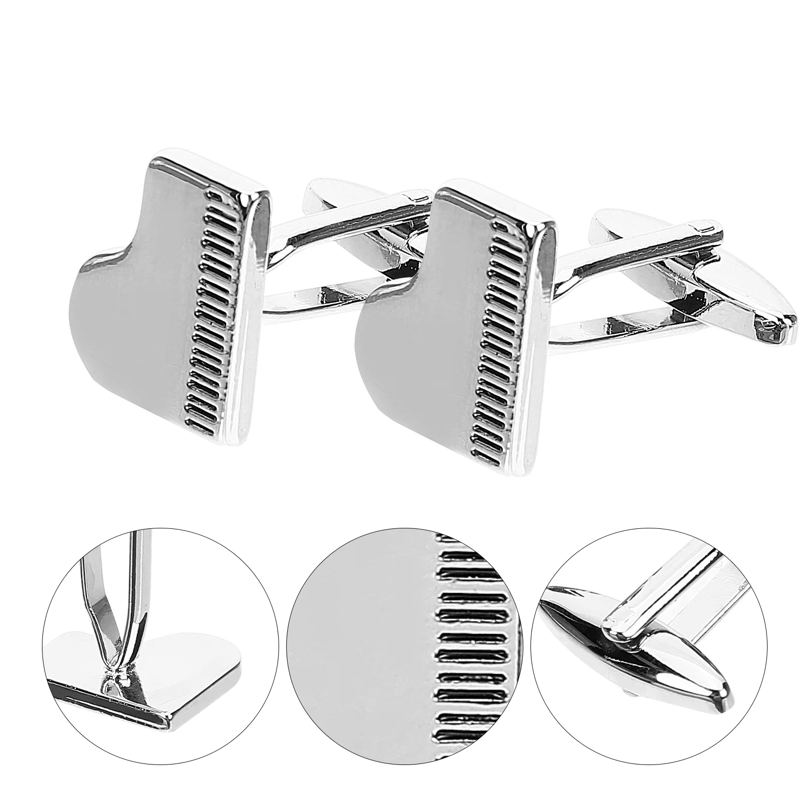 

Cufflinks Cuff Links Piano Vintage Party Birthday Letter Initial Suit Business Novelty Wedding Tuxedo Key Shirt Silver Men
