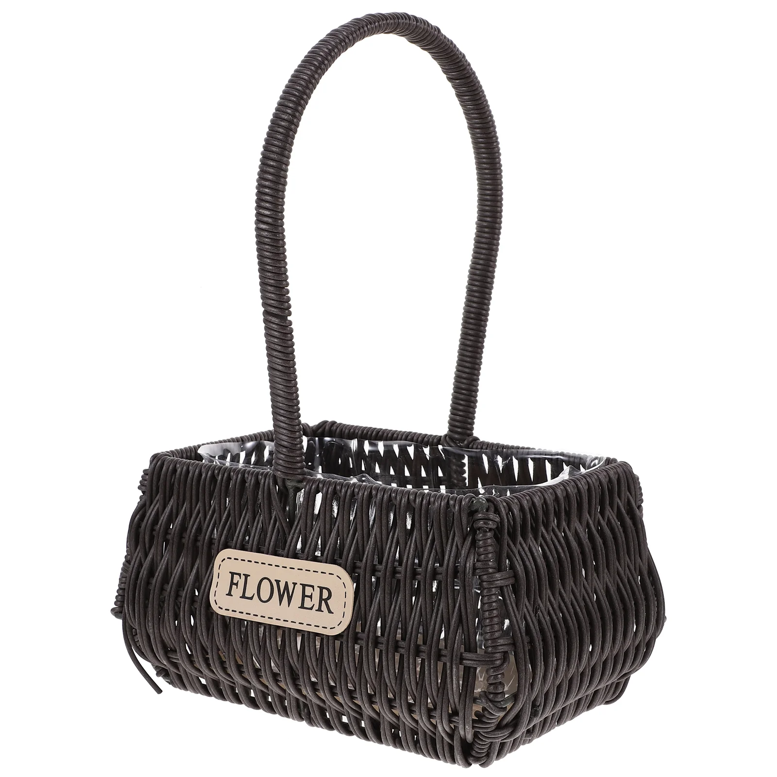 

Gift Basket Flower Holding Hand Decor Wedding Hand-made Supplies Woven Baskets Decorative