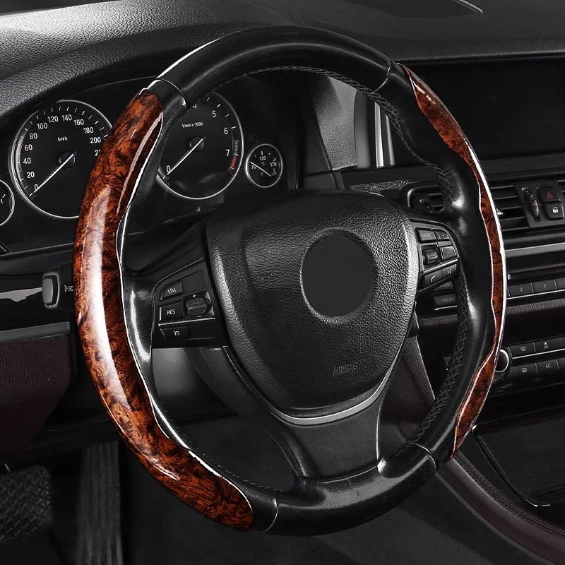 

Чехол на руль под дерево, отличное ощущение тактиля для Volvo S40 S60 S80 V40 V60 XC60 XC90 C30 C70