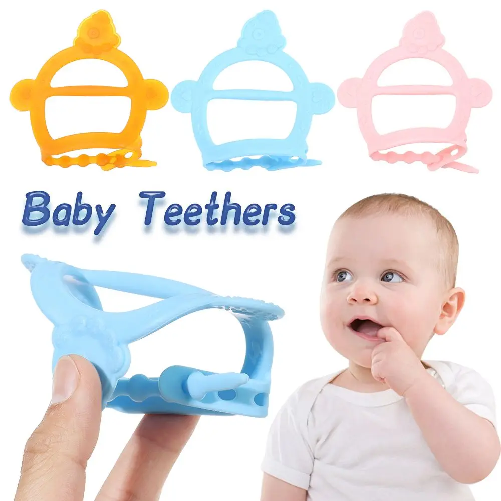 

Food Grade Infant Pacifier Chew Cartoon Animal Style Bite Toys Baby Teethers Pacifier Chewing Toy Molar Stick