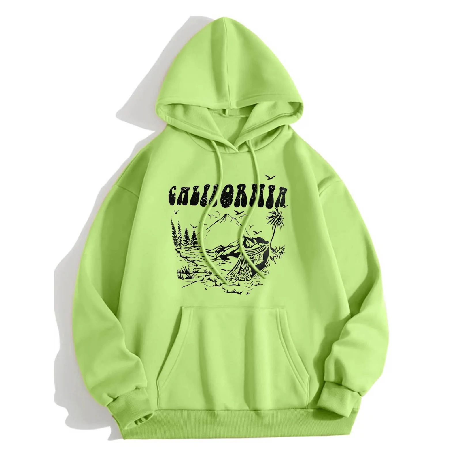 

Женская толстовка с капюшоном на завязках, с длинным рукавом