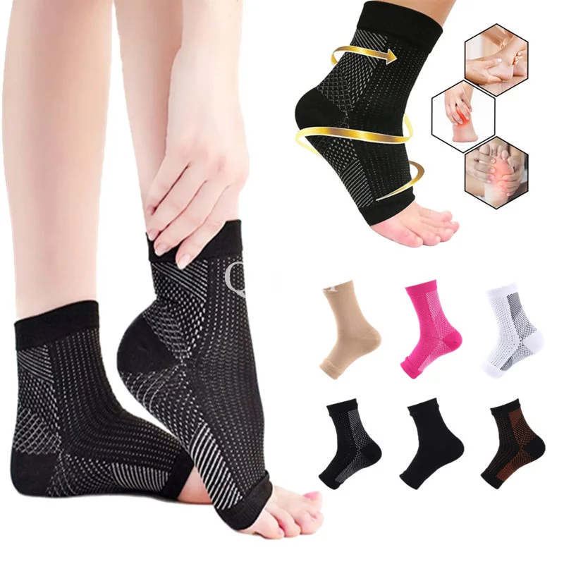 

Compression Sleeve Sports Ankle Brace Plantar Fasciitis Socks for Achilles Tendonitis,Joint Pain,Reduces Swelling,Heel Spur Pain