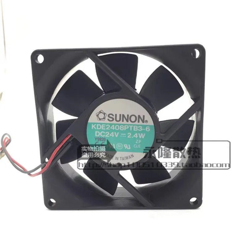 Оригинальный товар, 80*80*25 мм, 24 В, 2,4 Вт, 8 см, преобразователь частоты, охлаждающий вентилятор, 2 провода