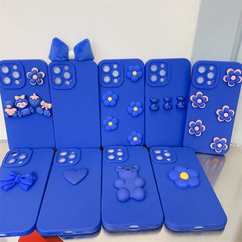 

Korean Cute Cartoon Bear Girls Phone Cases For VIVO Y70S Y73S Y50 Y30 Y20 Y20S Y20i S7E Y51S 5G IQOO 8 Pro U1 U3 Z3 NEO3 NEO5