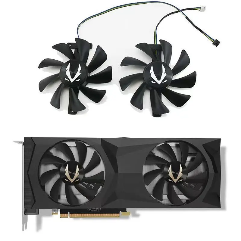 Новый оригинальный 4PIN 85 мм CF9015H12S RTX2080TI вентилятор GPU для ZOTAC GeForce RTX 2080 2080Ti Вентилятор охлаждения с двойной графической картой Новый оригинальный 4PIN 85 мм CF9015H12S RTX2080TI вентилятор GPU для ZOTAC GeForce RTX 2080 2080Ti Вентилятор охлаждения с двойной графической картой