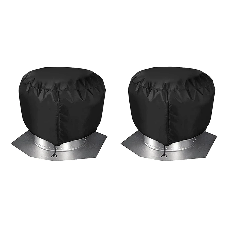 

Roof Vent Cover House Roof Turbine Hoods Shield Canvas 20Inch X 20Inch Black